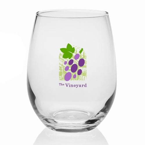 Vineyard Stemless White Wine Glass + Reviews