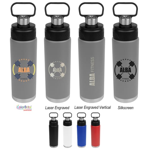 24 oz Stainless Steel Water Bottle with Your Logo