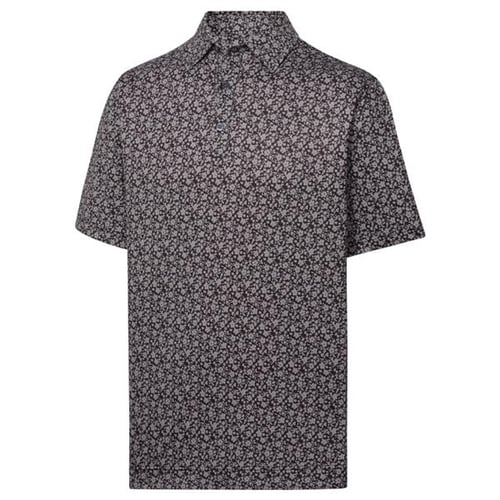 Lisle floral print deals self collar