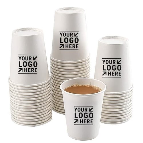 High-Quality Custom Logo Printed Disposable Paper Coffee Cups