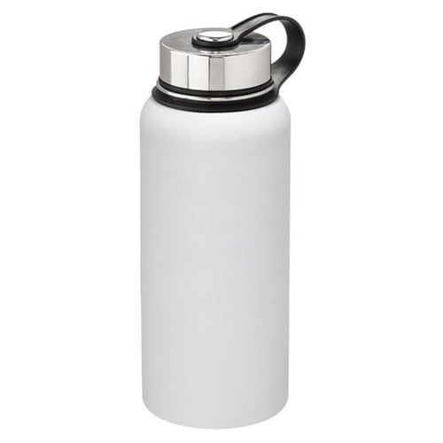 Celebrate It Stainless Steel Water Bottle - White - 32 oz