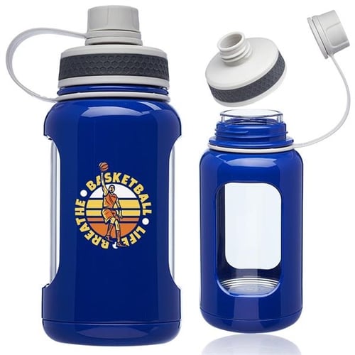 Custom 22 oz. Sports Water Bottles with Straw