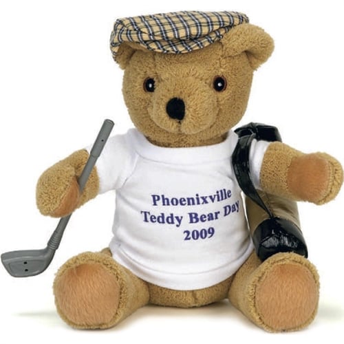 golf teddy bear