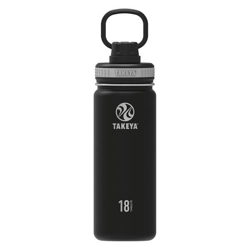 Takeya Originals 40 oz. Graphite Stainless Steel with Spout Water Bottle-1, Grey