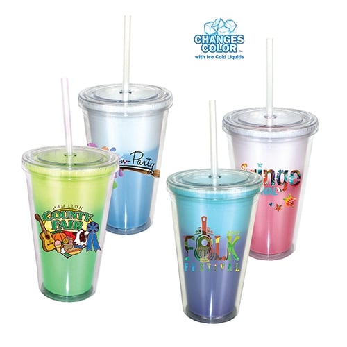 16 oz. Victory Acrylic Tumbler with Straw Lid