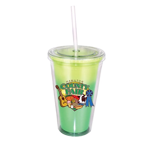 16 oz. Victory Acrylic Tumbler with Straw Lid