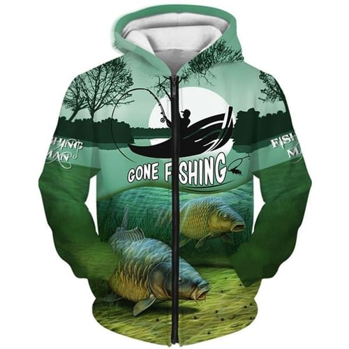 Unisex 170 GSM Sunproof Fishing Sublimation Pullover Hoodie