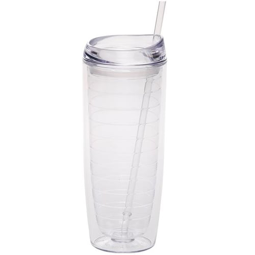 20 oz. BPA free Tall Double Wall Acrylic Tumblers w/ Straw