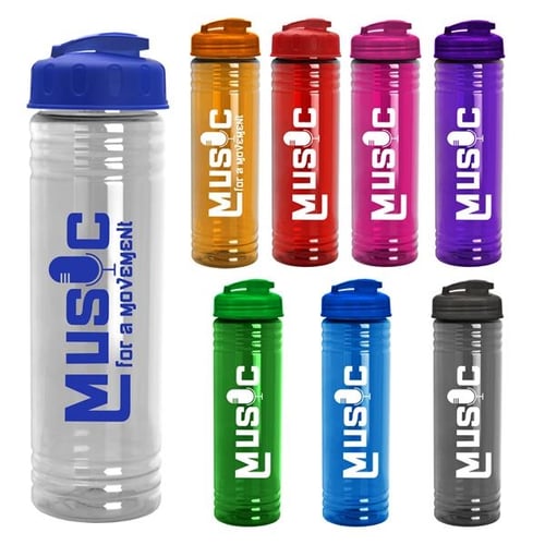 24 oz. Slim Fit Water Bottles With Flip Lid