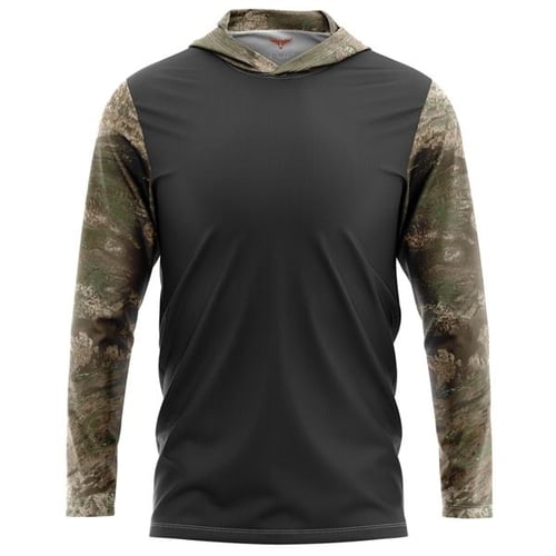 Realtree Shirts | Realtree Men’s Long Sleeve Hooded Fishing Shirt | Color: Gray | Size: M | Kgschuch's Closet