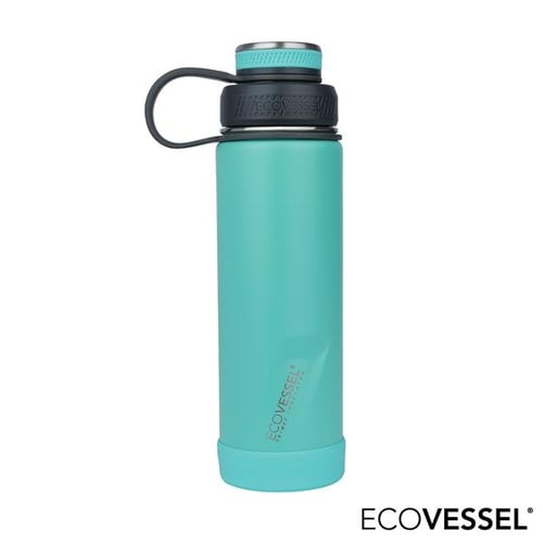 EcoVessel Boulder 20 oz Insulated Water Bottle w/ Strainer Vapor Wave