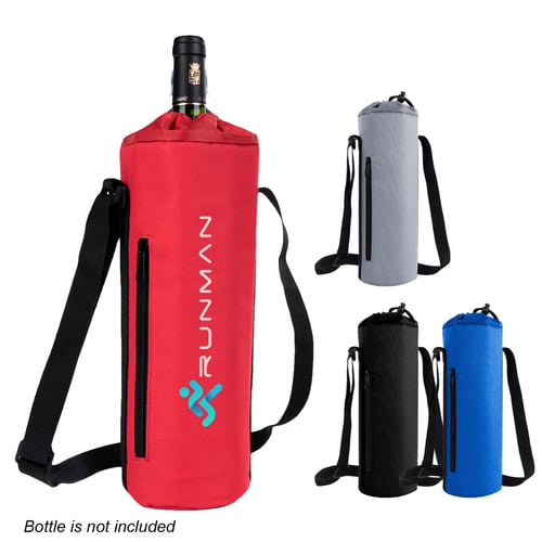 Insulated Bottle Carrier with Strap