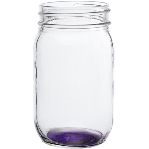 12 oz Eco Mason Glass Jar with Red Lid