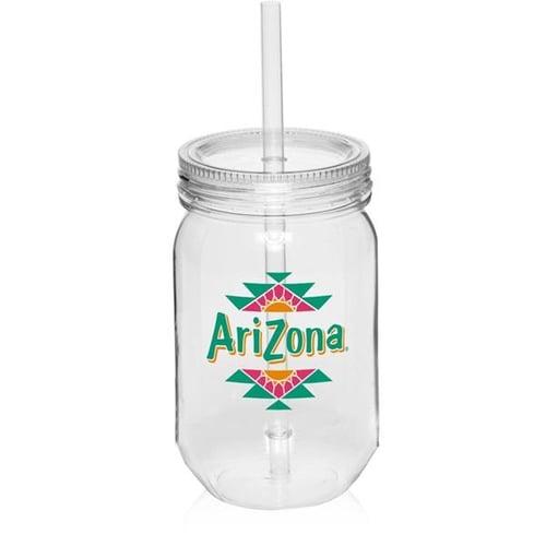 Custom 24 oz. Single Wall Mason Jars