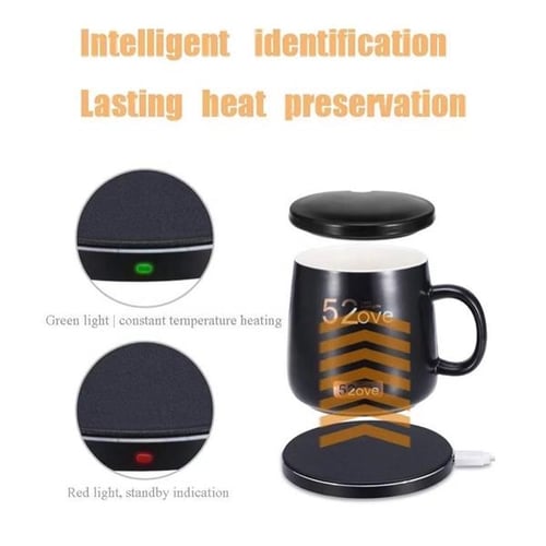 Coffee Mug Warmer, 2 in 1 Mug Warmer Set with Wireless Charger