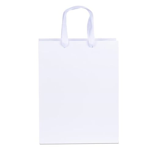 Matte White Paper Eurotote Bags