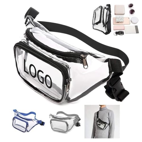 Custom clear sale fanny packs