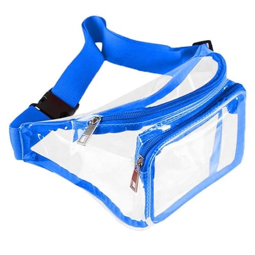 Clear blue clearance fanny pack