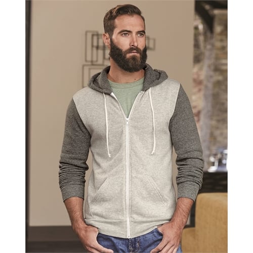 Alternative Rocky Unisex Colorblocked Eco-Fleece Hooded F