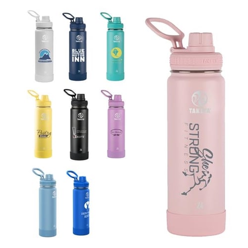 Takeya Actives 24 Oz Insulated Stainless Steele Water Bottle Spout