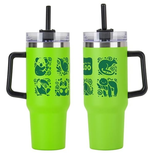 Lime Green 40oz Stainless Steel Tumbler