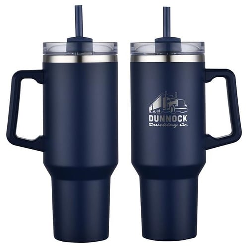 Tumbler with Handle 40 Oz Travel Mug Straw Covers Cup with Lid Insulated  Quenche