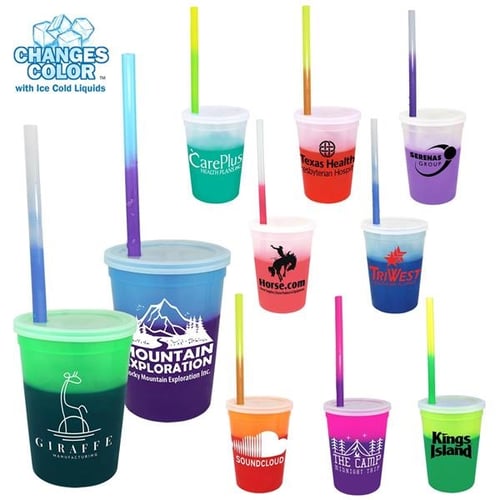 Reusable Plastic Lids and Straws for Stadium Cups