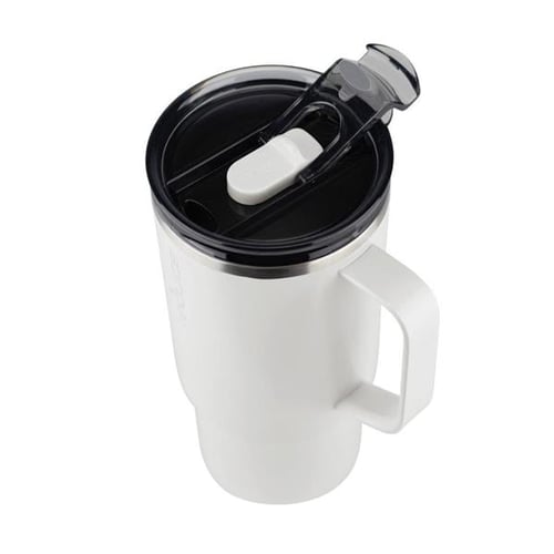 Reduce Vacuum Insulated Stainless Steel Hot1 Mug with Lid and Handle,  Linen, 18 oz. 