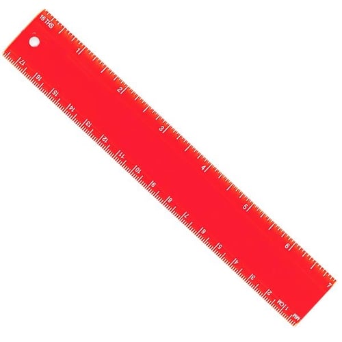 7 inch Clear Plastic Ruler (18 cm) – The Embroidery Store