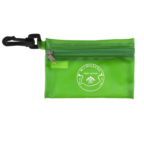 Promotional Large Zip Storage Pouch Bag w/ Plastic Hook $1.84