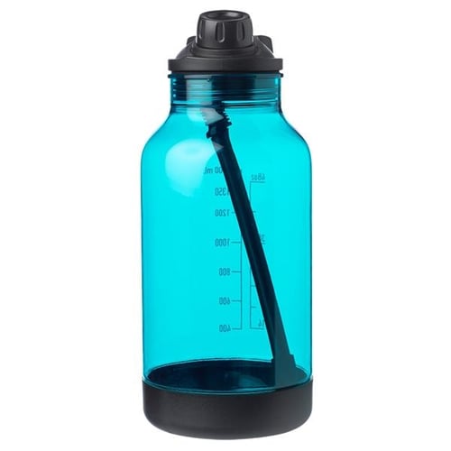 64oz Glass Water Bottles With Straw, Glass Bottle With Silicone