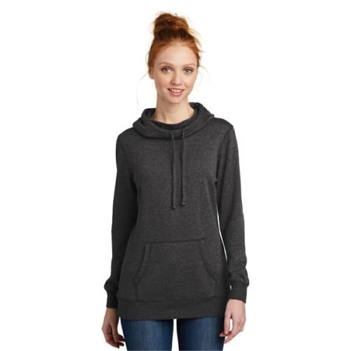 Cowl neck fleece discount hoodie