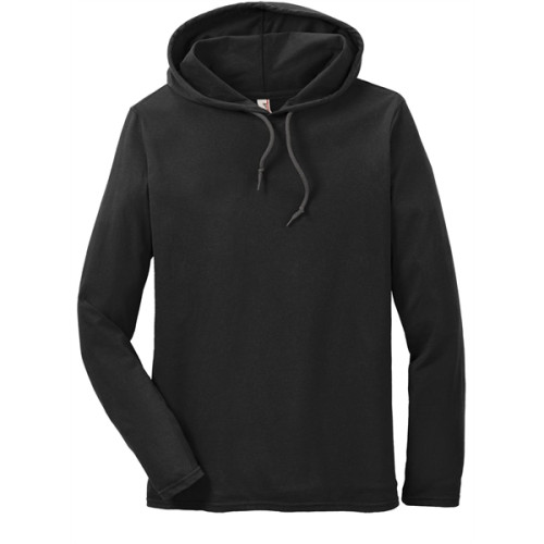 Gildan 100 Ring Spun Cotton Long Sleeve Hooded T Shirt