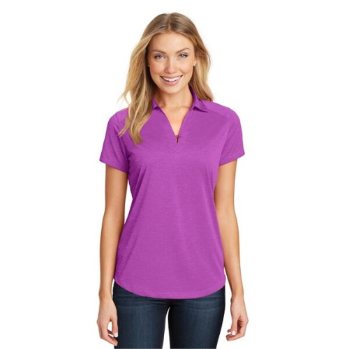 Port authority digi 2024 heather performance polo