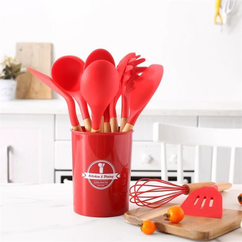 13PCS Heat Resistant Silicone Kitchenware Cooking Utensils Set