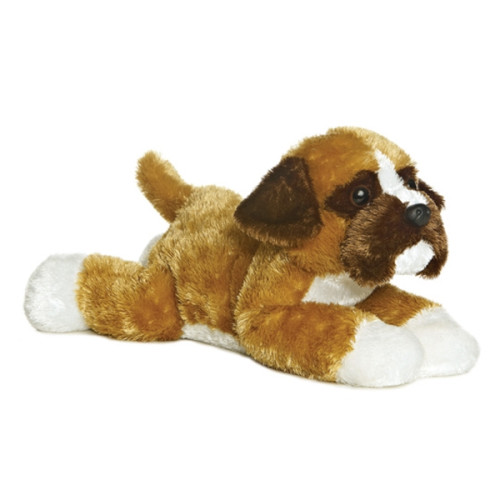 White boxer clearance dog stuffed animal