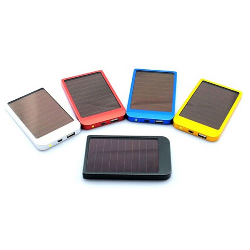 2600mAh Dual Solar Panel and USB Power Bank with Metal Case