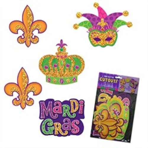 branded mardi gras beads