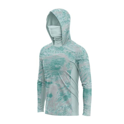 TUF™Realtree® Merino Wool Fishing Camo Hoodie T-Shirt 230GSM