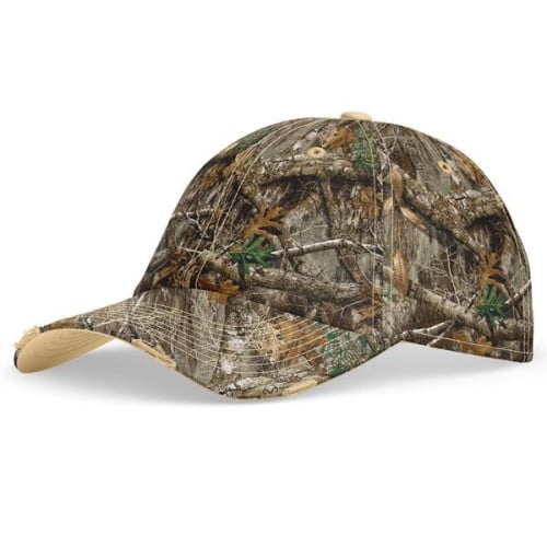 TUF™ Realtree® Fishing Camo Baseball Cap 6Panel Plastic Snap