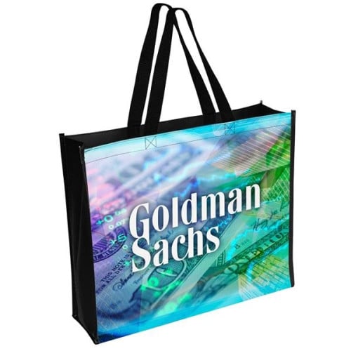 Laminated polypropylene outlet tote bags