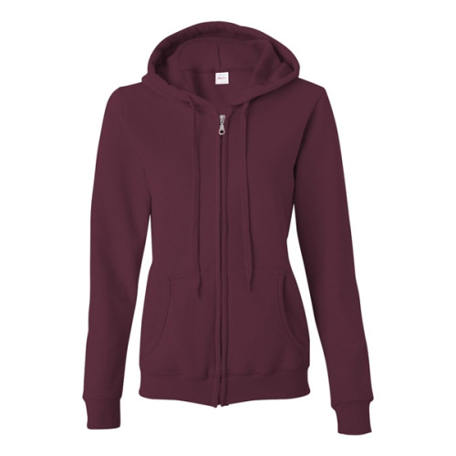 Gildan women's full outlet zip hooded sweatshirt