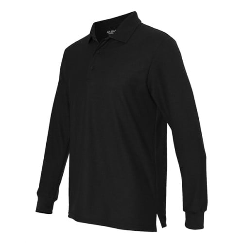 Gildan dryblend double pique 2025 long sleeve sport shirt