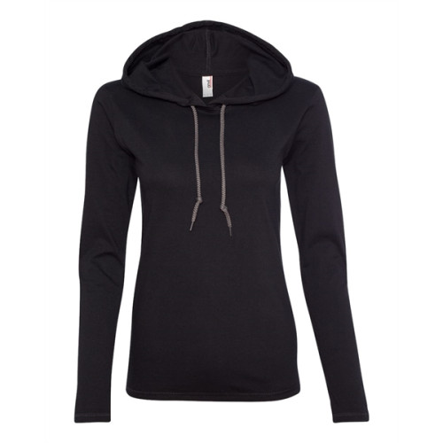 Anvil hooded long outlet sleeve t-shirt