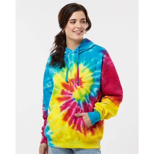 Tie dye hooded sales sweatshirt