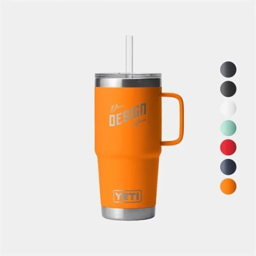 25 oz YETI® Rambler Stainless Steel Insulated Straw Tumbler ...