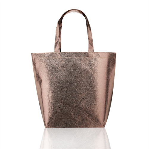 New Castle Non-woven Metallic Tote Bags | EverythingBranded USA