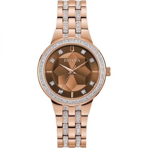 Bulova ladies crystal outlet watch