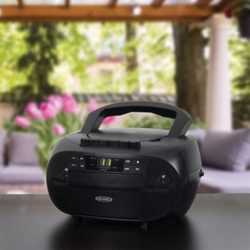 Portable Stereo CD Player with AM/FM Radio and Cassette Player/Recorder 