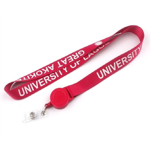 Promotional Customized Combo Lanyard with Retractable Badge Reel ID Holder